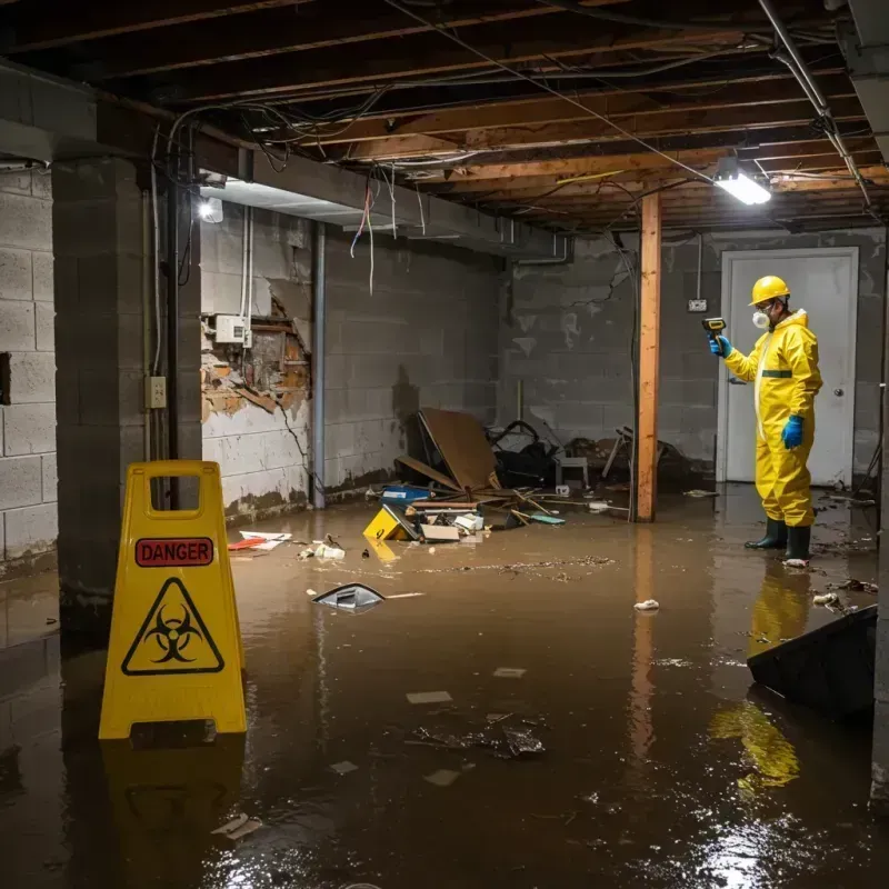 Flooded Basement Electrical Hazard in Pojoaque, NM Property